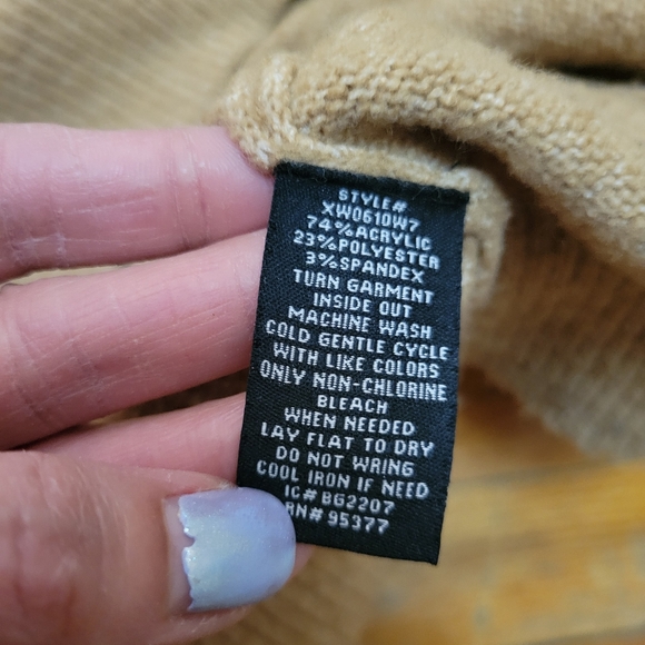 Sanctuary Camel Oversized Cardigan L Lagenlook Cottagecore Grandpa Sweater - Picture 7 of 9